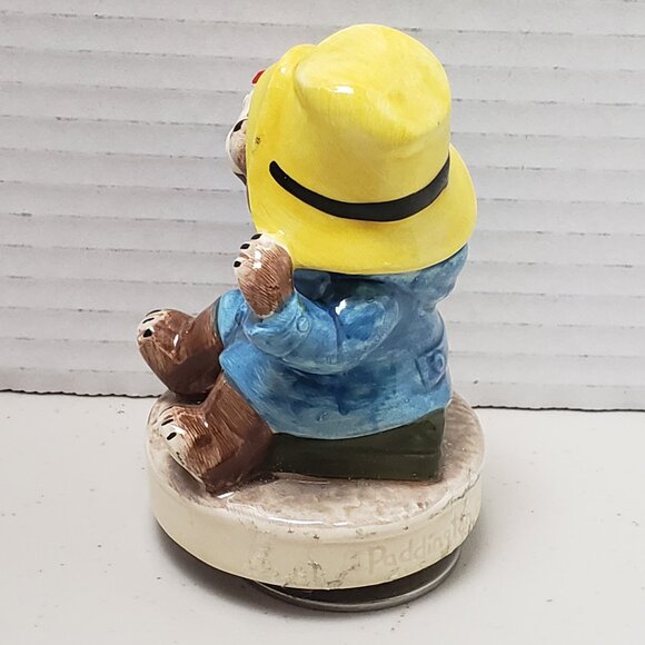 Paddington Bear With Ice Cream Cone Musical Figurine Schmid 1981 - Picture 5 of 14